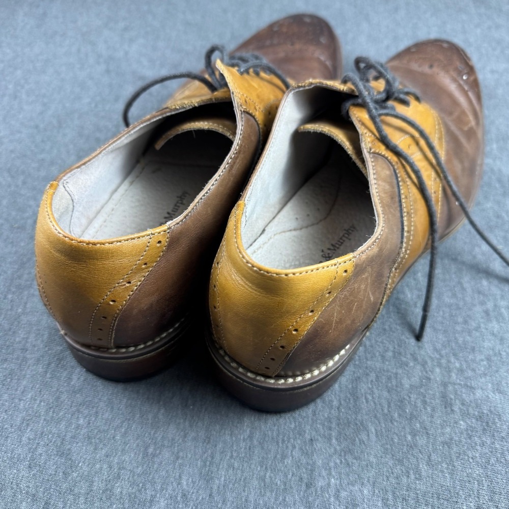 Johnston & Murphy Mens Dress Shoes Size 8.5M Leather Brown Oxfords - Picture 6 of 9